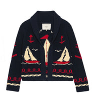 Load image into Gallery viewer, The Great. THE SAILBOAT LODGE CARDIGAN.