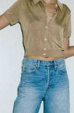 Load image into Gallery viewer, Pistola LUCCA SHORT SLEEVE POLO SWEATER - WHEAT