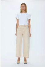 Load image into Gallery viewer, Pistola TATE CROP HIGH RISE BOWED WIDE LEG JEAN - DUNE