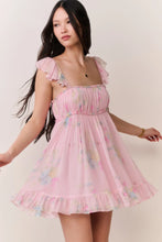 Load image into Gallery viewer, LoveShackFancy Zanira Floral Chiffon Mini Dress