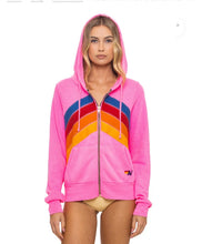 Load image into Gallery viewer, Aviator Nation MOUNTAIN STITCH CHEVRON 4 ZIP HOODIE