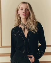 Load image into Gallery viewer, The GREAT. THE STUDDED CARDIGAN.