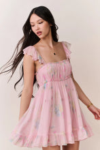 Load image into Gallery viewer, LoveShackFancy Zanira Floral Chiffon Mini Dress