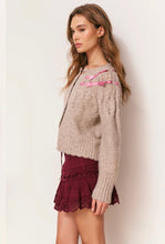 Load image into Gallery viewer, LoveShackFancy Clementian Alpaca-Blend Ribbon Cardigan