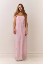 Load image into Gallery viewer, LoveShackFancy Emara Strapless Floral Chiffon Gown