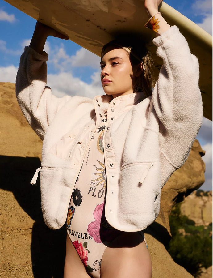 Free People Hit The Slopes Fleece Jacket