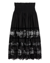 Load image into Gallery viewer, The GREAT. THE ROSETTE CROCHET CANARY SKIRT.