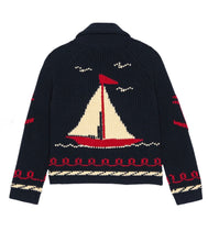 Load image into Gallery viewer, The Great. THE SAILBOAT LODGE CARDIGAN.