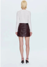 Load image into Gallery viewer, PISTOLA ABI HIGH RISE MINI SKIRT - CABERNET