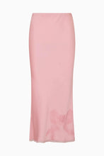 Load image into Gallery viewer, LoveShackFancy Vallis Lace Bow Satin Maxi Skirt