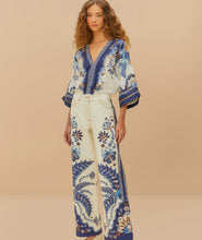 Load image into Gallery viewer, Farm Rio Off-White Ana Tapestry Kimono Bodysuit