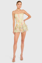 Load image into Gallery viewer, Amanda Uprichard LAURELINE ROMPER IN WHISTLEDOWN