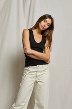 Load image into Gallery viewer, PerfectWhiteTee Jordan ribbed u neck tank