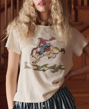 Load image into Gallery viewer, The Great. THE LITTLE TEE W/ RIDER GRAPHIC.