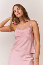 Load image into Gallery viewer, LoveShackFancy Arise Lace Bow Satin Top