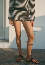 Load image into Gallery viewer, Ciao Lucia Fava Navy Stripe Knit Short