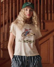 Load image into Gallery viewer, The Great. THE LITTLE TEE W/ RIDER GRAPHIC.