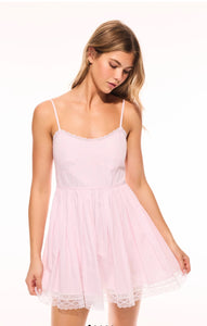 LoveShackFancy Harrisine Cotton Pinstripe Mini Dress