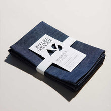 Load image into Gallery viewer, ATELIER SAUCIER - Dark Denim Linen Napkins | Set of 4