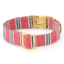 Load image into Gallery viewer, The Foggy Dog - Nantucket Stripe Dog Collar