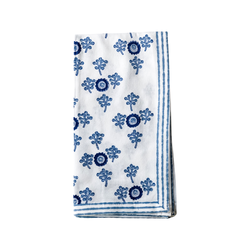 August Table - Villa Vaux - Petit Blue and White Napkins