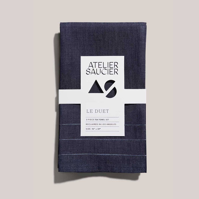 ATELIER SAUCIER - Denim Tea Towel Set