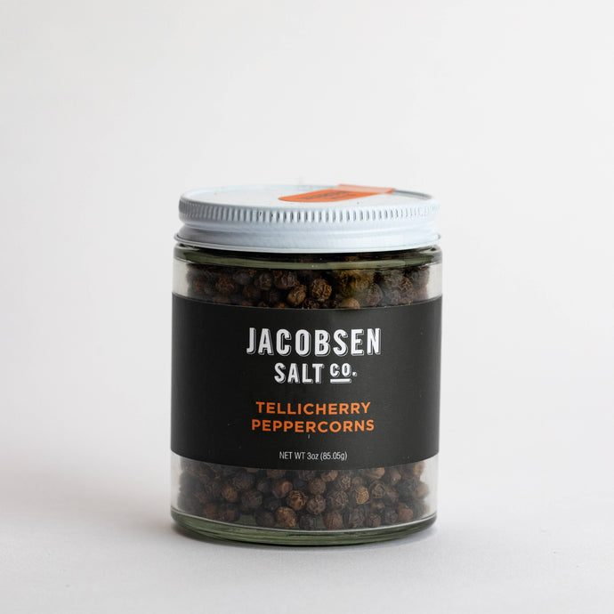 Jacobsen Salt Co. Tellicherry Peppercorn Sourced Salt