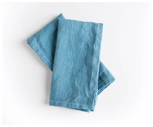 Celina Mancurti, LLC - Set of 2 - Indigo Linen Napkin