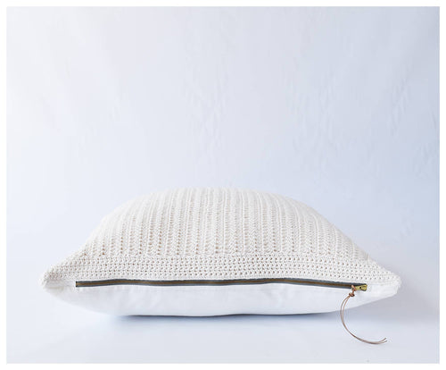 Celina Mancurti, LLC - Crocheted Front Carmen Floor Pillow