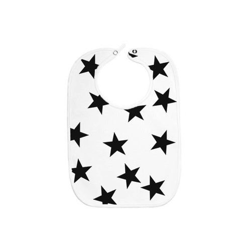 Sammy + Nat Black Bold Star Bib