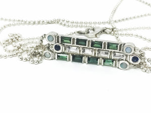 Stick Stackable Opal Necklace - SPACE by Leslie Beard 