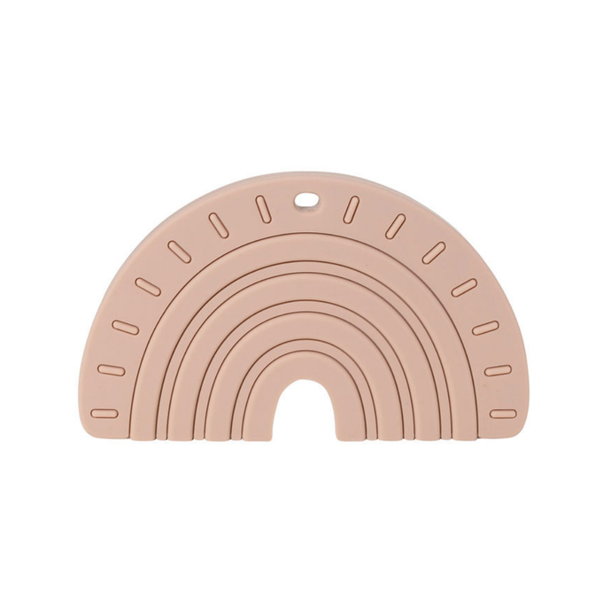 Pretty Please Rainbow + Rays Teether (Mahogany Rose)