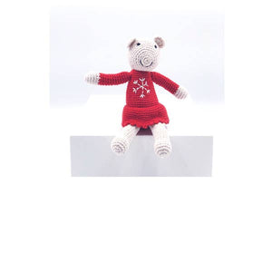 Pebble - Festive Rattle-Christmas Mouse