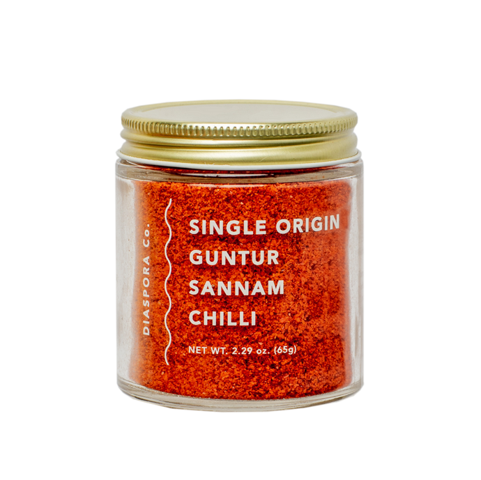 Diaspora Co. Guntur Sannam Chillies, 65g Jar