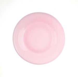 Mosser Glass 6" pink milk glass plate perfectly sozes for appetizers or breakfast pasteries at brunch
