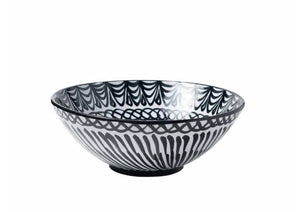 Pomelo Casa Large Bowl With Hand Painted Designs