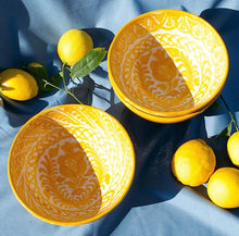 Load image into Gallery viewer, Pomelo Casa Medium Bowl Hand Painted Designs
