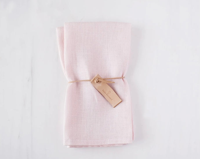 Soft Pink Linen Napkins - Celina Mancurti