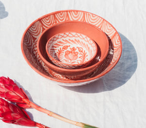 Pomelo Casa Medium Bowl Coral Glaze