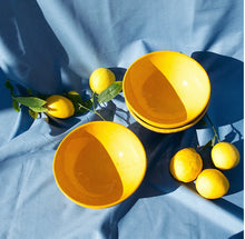 Load image into Gallery viewer, Pomelo Casa Medium Bowl With Yellow Glaze