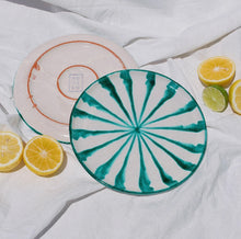 Load image into Gallery viewer, Pomelo Casa Salad Plate With Candy Cane Stripes