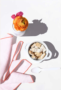 Atelier Saucier Blush Linen Orange Napkin Set