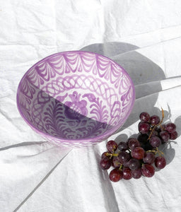 Pomelo Casa Medium Bowl With Hand Painted Designs