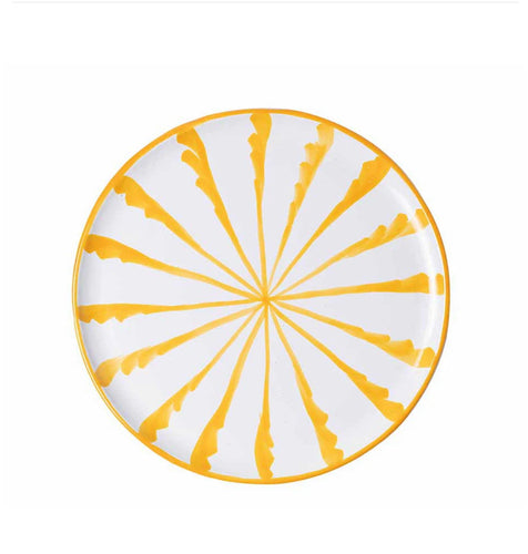 Pomelo Casa Dinner Plate With Candy Cane Stripes