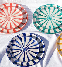 Load image into Gallery viewer, Pomelo Casa Dinner Plate With Candy Cane Stripes