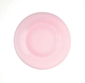 Mosser Glass 8" pink milk glass plate