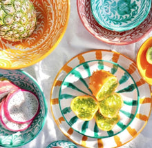 Load image into Gallery viewer, Pomelo Casa Salad Plate With Candy Cane Stripes
