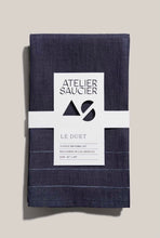 Load image into Gallery viewer, Atelier Saucier Denim Jewel Tea Towel Set
