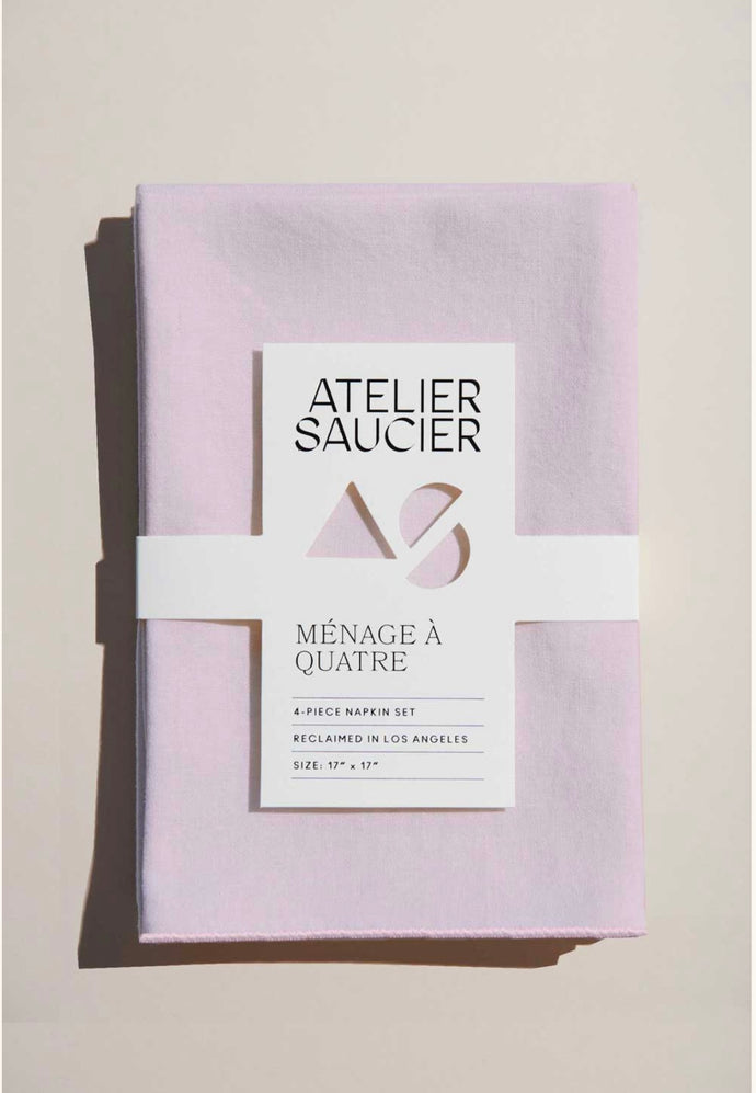 Atelier Saucier Blush Linen Napkin Set