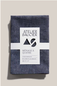 Atelier Saucier Japanese Chambray Napkin Set